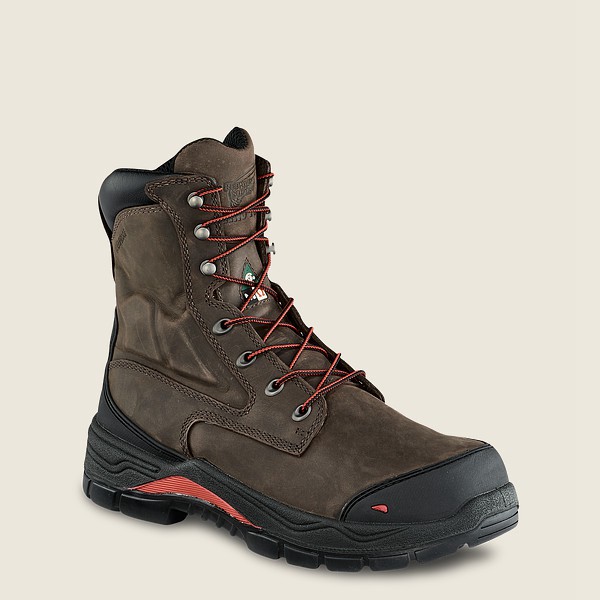 Red Wing Safety Boots King Toe® Adc - 8-inch Waterproof Csa Metguard Toe - Dark Grey - Mens BNO08931